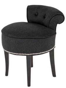 Chaise Casa Padrino noir 48 x 46 x H. 56 cm - meubles d'hôtel
