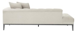 Casa Padrino divano di lusso luce grigia sul lato destro 220 x 96 x H. 66 cm - mobili albergo