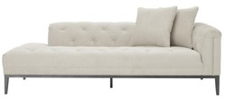 Casa Padrino divano di lusso luce grigia sul lato destro 220 x 96 x H. 66 cm - mobili albergo