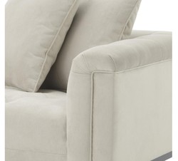 Casa Padrino divano di lusso luce grigia sul lato destro 220 x 96 x H. 66 cm - mobili albergo