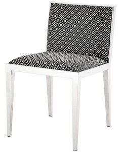 Casa Padrino di lusso in acciaio inox sedia 47.5 x 50 x H. 77,2 cm - mobili di design sala da pranzo