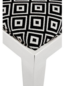 Casa Padrino Luxus Edelstahl Esszimmerstuhl 47,5 x 50 x H. 77,2 cm - Designer Esszimmermöbel