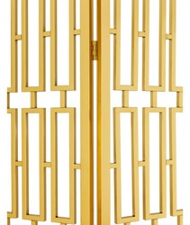 Casa Padrino concepteur séparateur de pièce en acier inoxydable or 200 x H. 225 cm - édition limitée