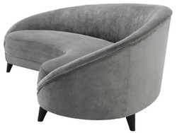 Concepteur Casa Padrino canapé gris clair 245 x 87 x H. 79 cm - installation d'hôtel de luxe