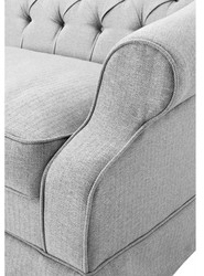 Concepteur Casa Padrino canapé gris clair 210 x 93 x H. 79 cm - Meubles de salon