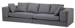Casa Padrino sofá gris 290 x 111 x H. 80 cm - colección de lujo