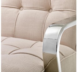 Casa Padrino poltrona di lusso colore naturale 72 x 80 x H. 64 centimetri - Mobili di design