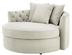 Casa Padrino divano di design grigio chiaro 157 x 148 x H. 90 cm - divano di lusso in giro