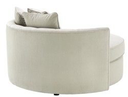 Casa Padrino divano di design grigio chiaro 157 x 148 x H. 90 cm - divano di lusso in giro