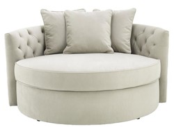 Casa Padrino divano di design grigio chiaro 157 x 148 x H. 90 cm - divano di lusso in giro