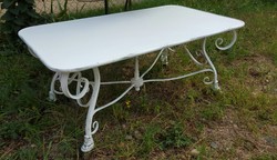 Casa Padrino Wrought iron garden table - various colors - 120 cm x 70 cm x 45 cm - luxury garden furniture Casa Padrino Wrought iron garden table - various colors - 120 cm x 70 cm x 45 cm - luxury garden furniture