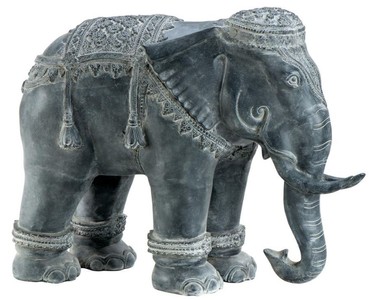 Casa Padrino décoration de luxe aluminium éléphant 90 x 35 x H. 67 cm - édition limitée