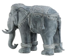 Casa Padrino décoration de luxe aluminium éléphant 90 x 35 x H. 67 cm - édition limitée