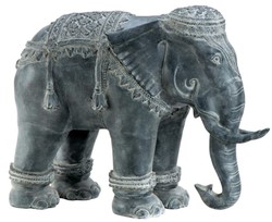 Casa Padrino décoration de luxe aluminium éléphant 90 x 35 x H. 67 cm - édition limitée