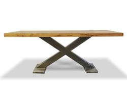 Casa Padrino Luxury solid wood dining table - oak - 200 cm x 100 cm x H78 cm - Heavy construction Casa Padrino Luxury solid wood dining table - oak - 200 cm x 100 cm x H78 cm - Heavy construction