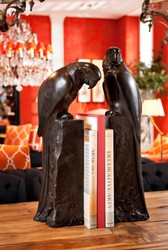 Casa Padrino designer bronze Parrot Bookends set of 2 - luxury collection