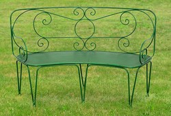 Casa Padrino forgé banc de jardin en fer 1,4 x 0,48 x H. 0.9m - Nostalgie Vintage