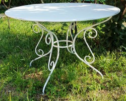 Tavolo Casa Padrino giardino in ferro battuto - vari colori - mobili da giardino di lusso - Ø115 cm x 75 cm Tavolo Casa Padrino giardino in ferro battuto - vari colori - mobili da giardino di lusso - Ø115 cm x 75 cm