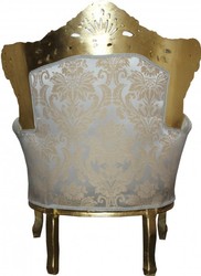 Casa Padrino Barock Sessel Bling Bling Steine Creme Muster Gold Baroque Arm Chair Furniture Möbel Einrichtung Interior Casa Padrino Barock Sessel Bling Bling Steine Creme Muster Gold Baroque Arm Chair Furniture Möbel Einrichtung Interior