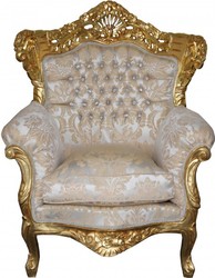 Casa Padrino Barock Sessel Bling Bling Steine Creme Muster Gold Baroque Arm Chair Furniture Möbel Einrichtung Interior Casa Padrino Barock Sessel Bling Bling Steine Creme Muster Gold Baroque Arm Chair Furniture Möbel Einrichtung Interior