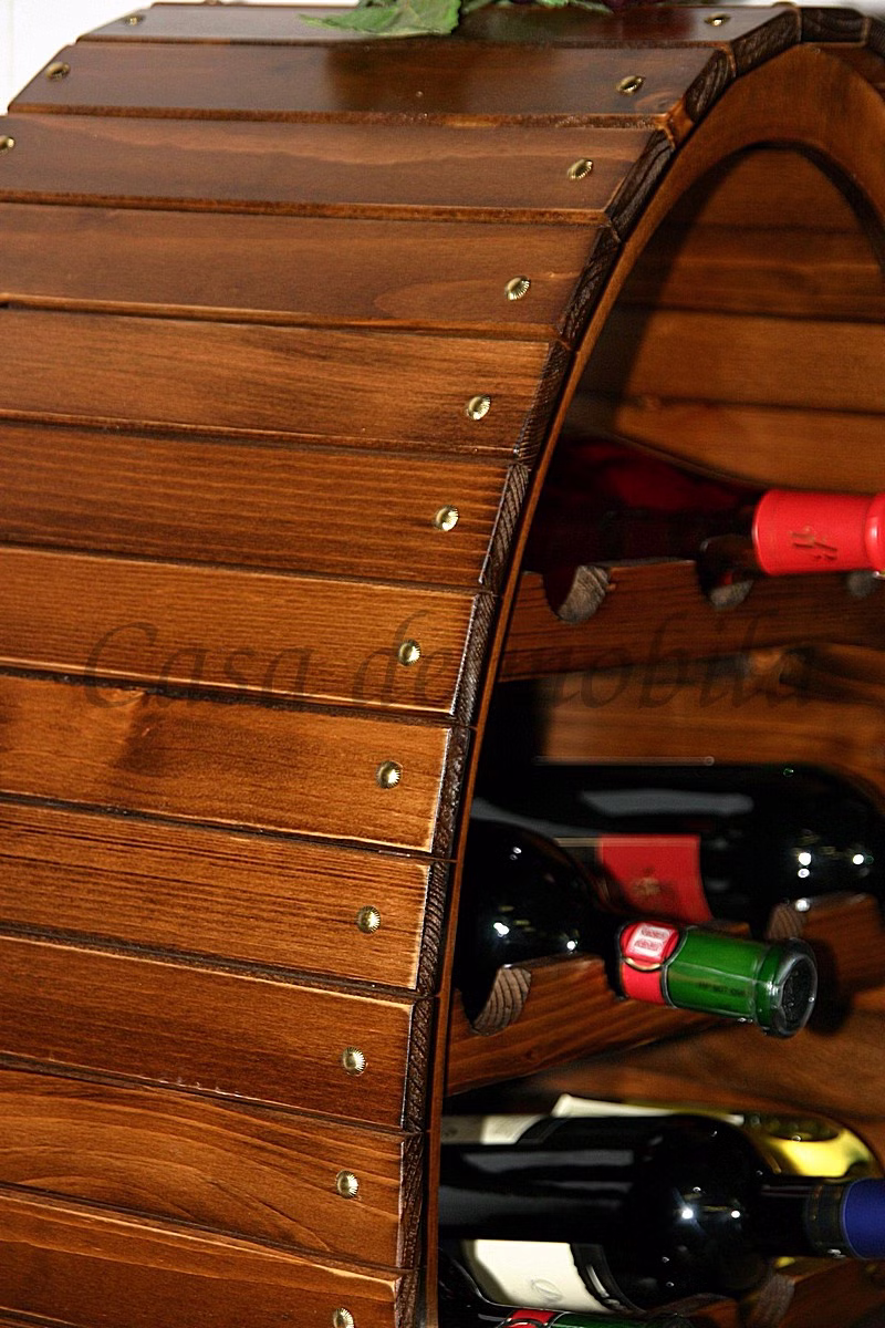 Vollholz Flaschenhalter aus Fichte für 14 Flaschen kolonial Vollholz Flaschenhalter aus Fichte für 14 Flaschen kolonial