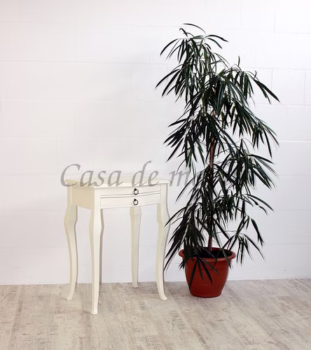 Massivholz Beistelltisch mit schubladen 57x80x40cm VENEZIA Pappel massiv creme lackiert Casa de mobila Goslar Massivholz Beistelltisch mit schubladen 57x80x40cm VENEZIA Pappel massiv creme lackiert Casa de mobila Goslar