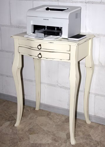 Massivholz Konsolentisch 57x80x40cm VENEZIA Pappel massiv creme antik shabby Casa de mobila Goslar Massivholz Konsolentisch 57x80x40cm VENEZIA Pappel massiv creme antik shabby Casa de mobila Goslar