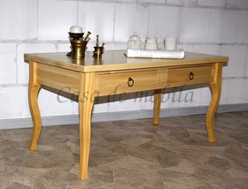 massiver Holztisch aus Linde natur lackiert Wohnzimmer-Möbel