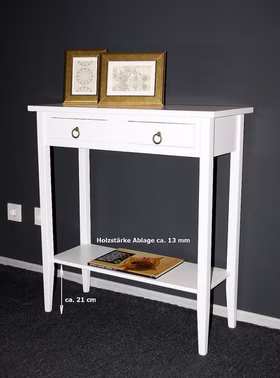 Italienische Beistelltische mit Schubladen und Ablage DECOR cremeweiss lackiert casademobila Goslar Italienische Beistelltische mit Schubladen und Ablage DECOR cremeweiss lackiert casademobila Goslar