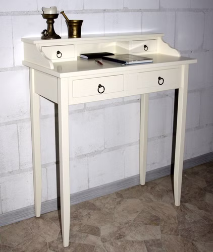 massivholz Sekretär mit schubladen klein arte povera cremefarben lackiert Casademobila Goslar massivholz Sekretär mit schubladen klein arte povera cremefarben lackiert Casademobila Goslar