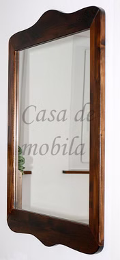 Wandspiegel 58x78x3cm DECOR Pappel nussbaumfarben lackiert