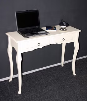 Konsolentisch Wandtisch Beistelltisch 105x79 - Holz massiv creme
