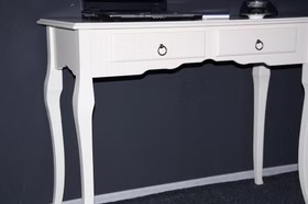 Konsolentisch Wandtisch Beistelltisch 105x79 - Holz massiv creme