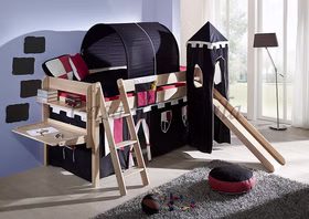Massivholz Spielbett HANNOVER 210x111x217cm Buche massiv natur lackiert Rutsche Casademobila Goslar Massivholz Spielbett HANNOVER 210x111x217cm Buche massiv natur lackiert Rutsche Casademobila Goslar