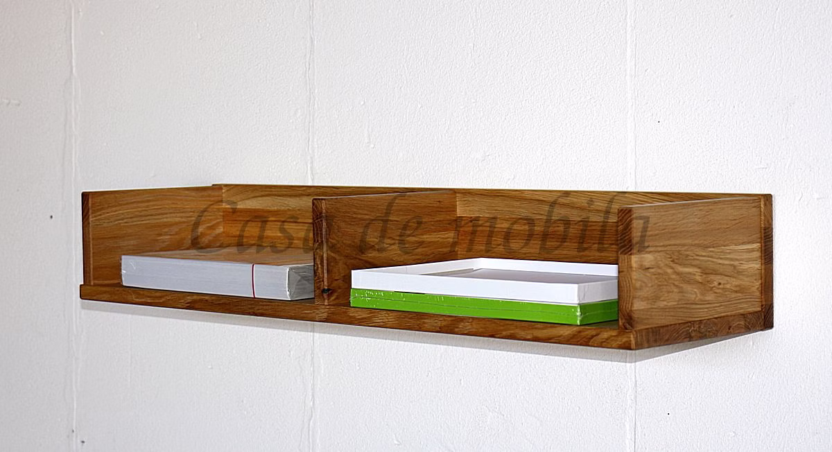 Massivholz Wandboard 85x14x22cm TAKE IT Wildeiche massiv natur geölt Casa de mobila Goslar Massivholz Wandboard 85x14x22cm TAKE IT Wildeiche massiv natur geölt Casa de mobila Goslar