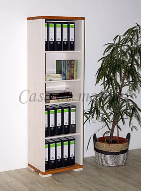 Standregal-Guldborg-4Ablagefaecher-Kiefer-massiv-2farbig-weiss-lasiert-provence-lackiert.jpg Standregal 53x178x39cm GULDBORG Kiefer massiv 2farbig weiß lasiert / provence lackiert Casademobila Goslar