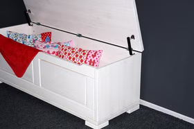 Massivholz Dielenbank 120x45x43cm GULDBORG Kiefer massiv weiß lasiert Casademobila Goslar Massivholz Dielenbank 120x45x43cm GULDBORG Kiefer massiv weiß lasiert Casademobila Goslar