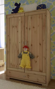 Massivholz Babyzimmer schrank GULDBORG Kiefer massiv gelaugt geölt Casa de mobila Goslar