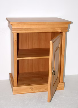 Massivholz Nachtkommode landhaus 50x64x34cm ROLAND Kiefer massiv bernsteinfarben lackiert Casa de mobila Goslar Massivholz Nachtkommode landhaus 50x64x34cm ROLAND Kiefer massiv bernsteinfarben lackiert Casa de mobila Goslar