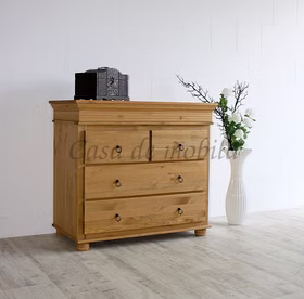 Schubladenschrank massivholz SAM Kiefer massiv gelaugt geölt Landhausstil casademobila Goslar