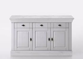 Massivholz schrank 3 türig 143x85x45cm BERGEN landhaus Kiefer massiv weiß lasiert Casa de mobila Goslar Massivholz schrank 3 türig 143x85x45cm BERGEN landhaus Kiefer massiv weiß lasiert Casa de mobila Goslar