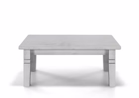 Sofatisch FJORD 120x46x78cm Landhaus Kiefer massiv weiß lasiert von Casademobila Goslar