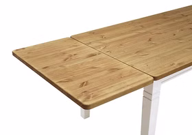 Esstisch 180x78x90cm FJORD Kiefer massiv 2farbig weiß lasiert / gelaugt geölt Esstisch 180x78x90cm FJORD Kiefer massiv 2farbig weiß lasiert / gelaugt geölt
