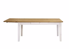 Esstisch 180x78x90cm FJORD Kiefer massiv 2farbig weiß lasiert / gelaugt geölt Esstisch 180x78x90cm FJORD Kiefer massiv 2farbig weiß lasiert / gelaugt geölt