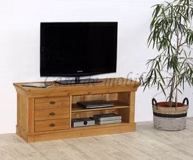 Wohnwand 3teilig 316x163x45cm BERGEN Kiefer massiv gelaugt geölt Wohnwand TV-kommode BERGEN Kiefer massiv gelaugt geölt Casa de mobila Goslar