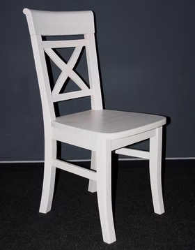 Stuhl 45x94x43cm FJORD ohne Armlehnen Kiefer weiß lasiert Stuhl 45x94x43cm FJORD ohne Armlehnen Kiefer weiß lasiert