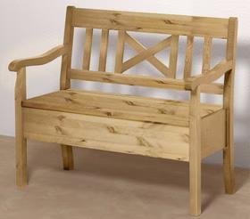 Sitzbank mit Stauraum 105x93x46cm FJORD Kiefer massiv gelaugt geölt bei Casademobila Goslar Sitzbank mit Stauraum 105x93x46cm FJORD Kiefer massiv gelaugt geölt bei Casademobila Goslar