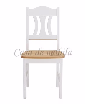 Stuhl 44x92x45cm KRISTEL Kiefer massiv 2farbig weiß von Casademobila Goslar Stuhl 44x92x45cm KRISTEL Kiefer massiv 2farbig weiß von Casademobila Goslar
