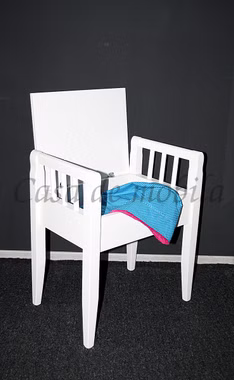 Truhenbank 50x60x35cm DECOR Pappel massiv weiß lackiert Holzbank Sitzbank Truhenbank weiss lackiert Massivholz