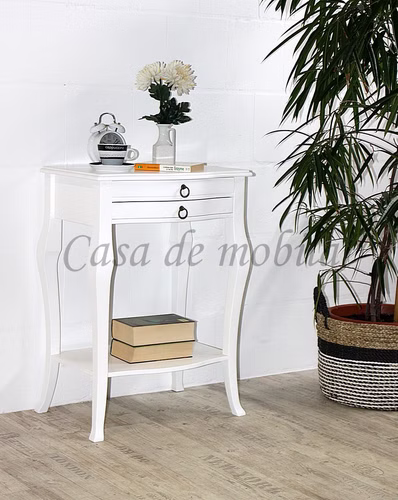 Barochstil Telefontisch mit Schubladen und Ablage 57x80x40cm VENEZIA weiß lackiert Casa de mobila Goslar Barochstil Telefontisch mit Schubladen und Ablage 57x80x40cm VENEZIA weiß lackiert Casa de mobila Goslar